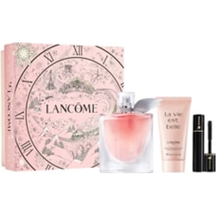 LANCÔME La vie est belle 100 ml EdP Set, Duftset mit Bodylotion 50 ml, EdP 10 ml und Hypnôse Mini Mascara