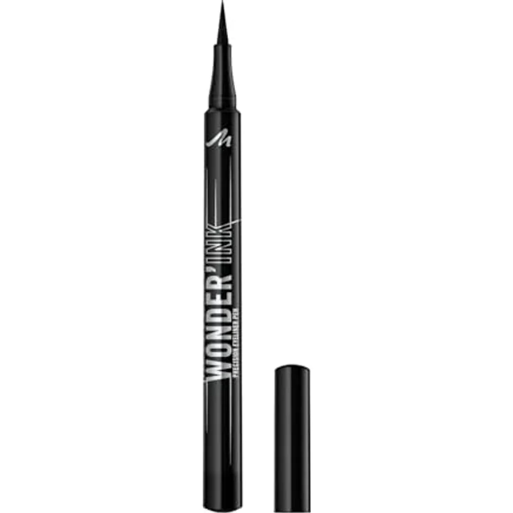 Manhattan Wonder'Ink Eyeliner 001, langlebiger Eyeliner für hohen Komfort, schwarz – Bild 2
