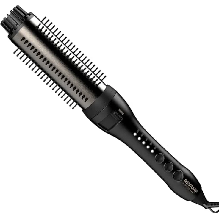 Revamp Progloss Ceramic Curling Brush, Warmluftbürste mit 38 mm Durchmesser und 5 Heizstufen, einziehbarer Bürstenkopf – Bild 9