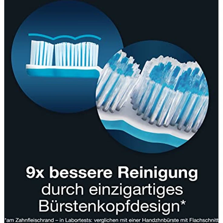 Dr. Best Optimierte Vibration Zahnbürste, Mittelhärte mit 20.000 Vibrationen pro Minute, blau – Bild 7