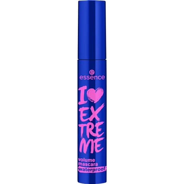 essence I LOVE EXTREME volume mascara waterproof, Schwarz, langanhaltend, volumengebend, vegan, 12ml – Bild 1