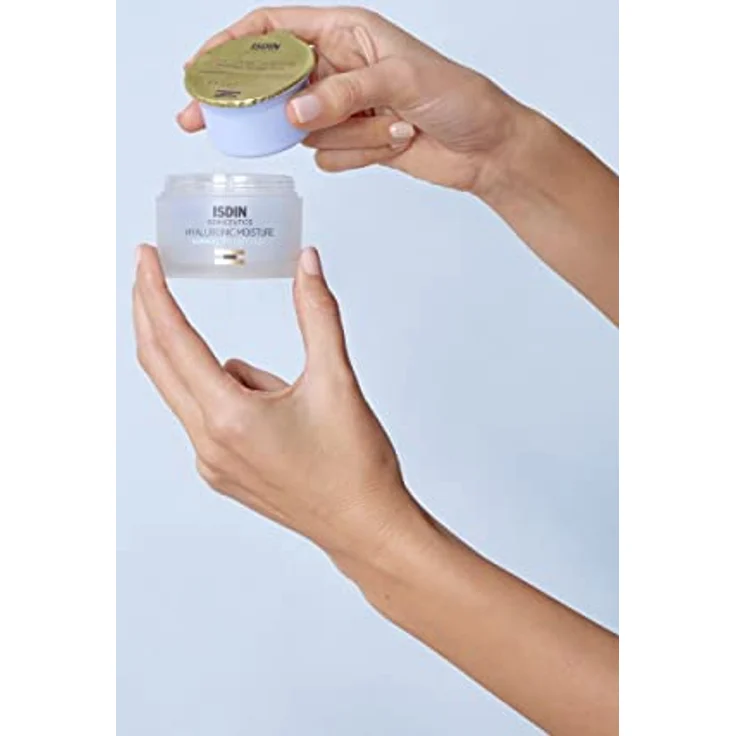 ISDIN ISDINCEUTICS Hyaluronic Moisture Normal to Dry Skin Refill, leichte Gesichtscreme mit reiner Hyaluronsäure und Antioxidantien, 50 g – Bild 2