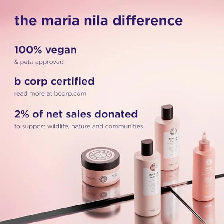 Maria Nila Mirror Gloss Conditioner 100 ml, intensiv pflegender Conditioner mit Glanz-Technologie und Colour Guard Complex – Bild 8