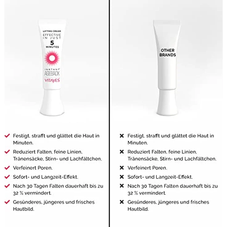 Instant Ageback - Lifting Creme 7 ml – Bild 3