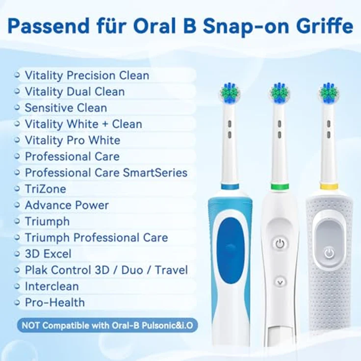 AnjoCare Ersatzbürstenköpfe für Oral B, 24 Pack, kompatibel mit Pro1000/3000/5000/7000, komfortable Reinigung mit DuPont-Borsten, farbcodierte Ringe für Familiennutzung – Bild 4