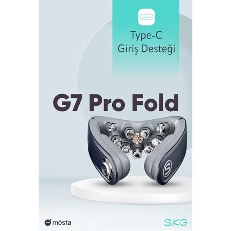 SKG G7 Pro Fold TENS-EMS Intelligentes Nackenmassagegerät mit Infrarot-Wärmetherapie, Mobile APP und Triple Massage-Technologie – Bild 4