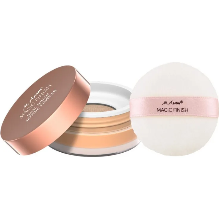 M. Asam MAGIC FINISH Setting Puder Final Touch, transparente Textur mit Spherical-Powder-Technologie, 15 g, Farbe Bare Skin