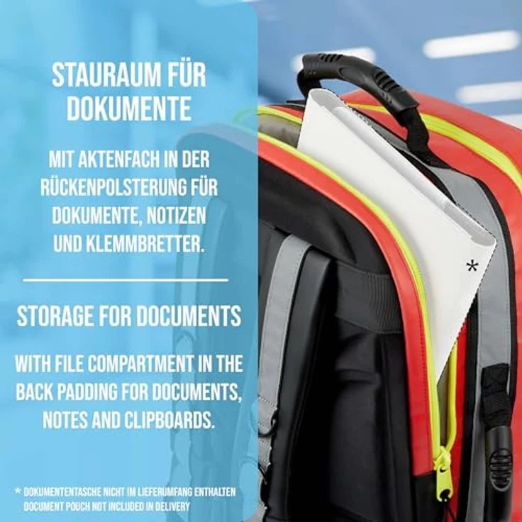 Pulox Erste HIlfe Rucksack, Notfallrucksack rot, aus Plane, ohne Füllung - Preisvergleich – Bild 5