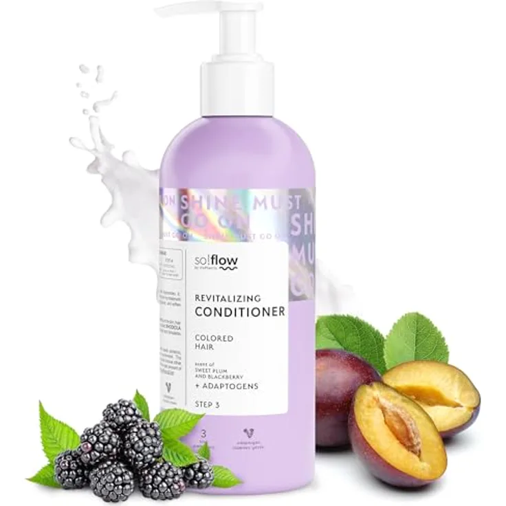 So!Flow Conditioner für coloriertes Haar, mit Beerenauszügen und Proteinen, Farb- und Hitzeschutz, 250 ml
