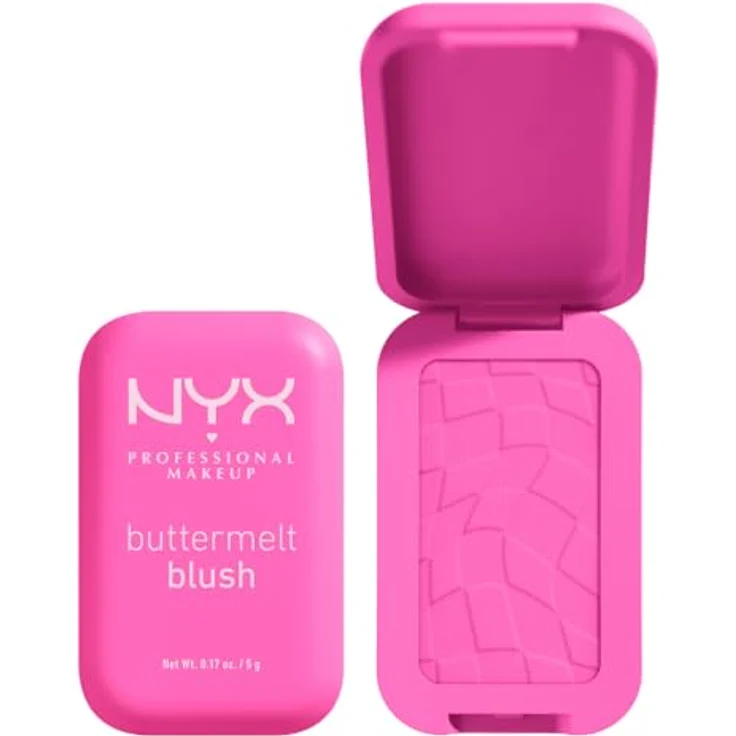 NYX Professional Makeup Buttermelt Blush 5 g, cremiges Rouge in der Farbe MY BUTTA HALF mit pflegender Formel und Mangoduft – Bild 1