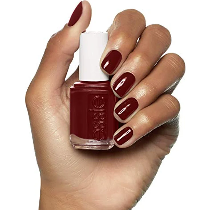 essie Nagellack mit deckendem und glänzendem Finish für farbintensive Fingernägel, Nr. 726 berry naughty, Rot, 13,5 ml – Bild 5