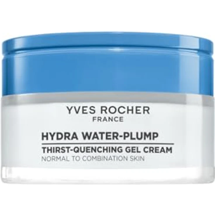 Yves Rocher Hydra Water-Plump Gel-Creme, feuchtigkeitsspendend mit Edulis & Hyaluronsäure, für normale bis Mischhaut, 50 ml – Bild 1