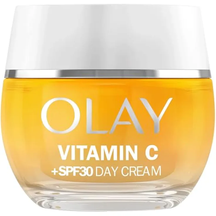 Olay Vitamin C Day Cream, hydratisierende Tagescreme mit SPF 30, 50 ml, für einen gleichmäßigen Hautton und intensive Feuchtigkeit