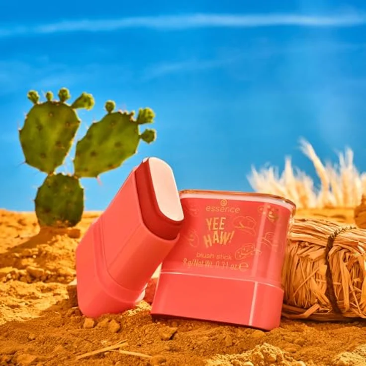 essence YEE HAW! mattes cremiges Rouge Stift, Farbton 01 Wild Heart, Country Soul, 9 g, vegan, langanhaltend – Bild 4