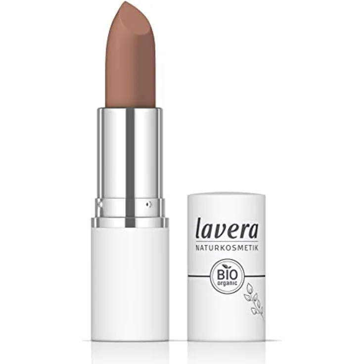 lavera Comfort Matt Lipstick -Warm Wood 02 - Intensive Farbe - Mattes Finish - Angenehmes Tragegefühl - Bis zu 6 Stunden Halt - vegan - Naturkosmetik (1x 18,2 g) – Bild 1