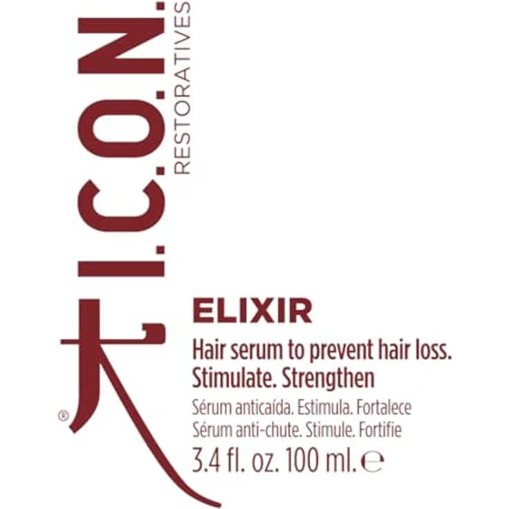 Icon Haarmaske Elixir Restoratives, Serum Estimulante Anticaída 100 ml, feuchtigkeitsspendend für strahlende Haut – Bild 2