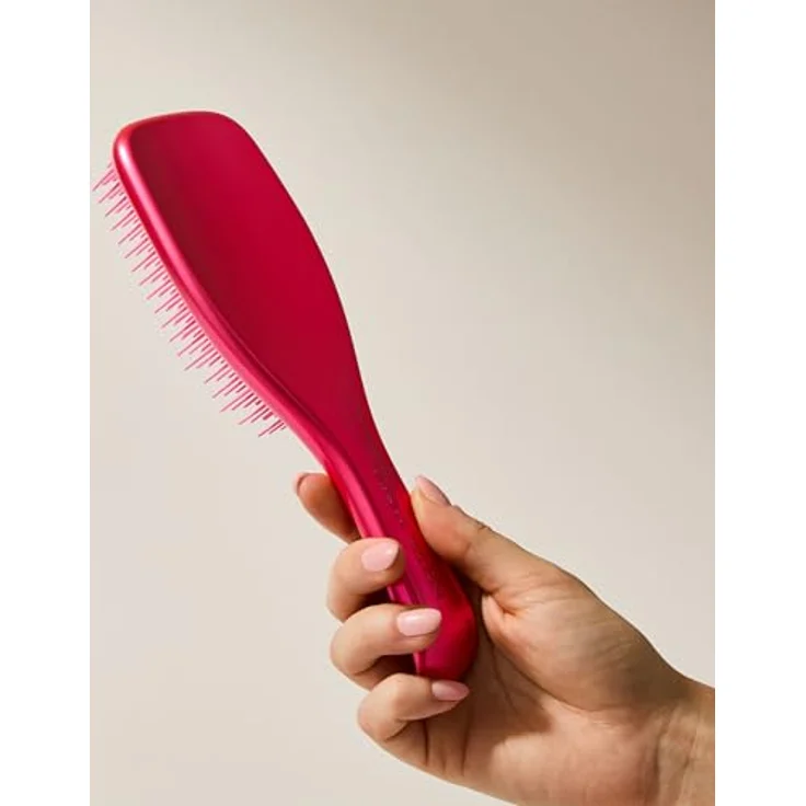 Tangle Teezer Ultimate Detangler Haarbürste, Entwirrungsbürste für nasses & trockenes Haar, 325 Zwei-Stufen-Borsten, Afterparty Rosa mit Chrom-Finish – Bild 5