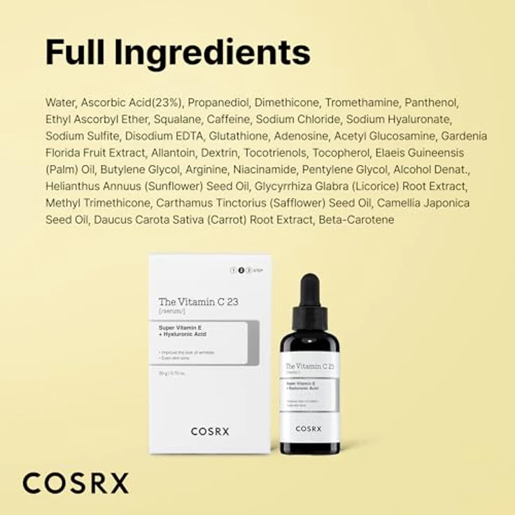Cosrx Vitamin C 23, intensives Gesichtsserum gegen Pigmentflecken, regenerierend, 20 ml – Bild 7