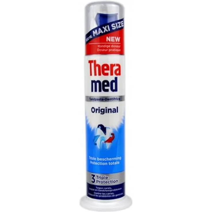 Theramed Original Spender 5 x 100 ml, für saubere Zähne & frischen Atem – Bild 6