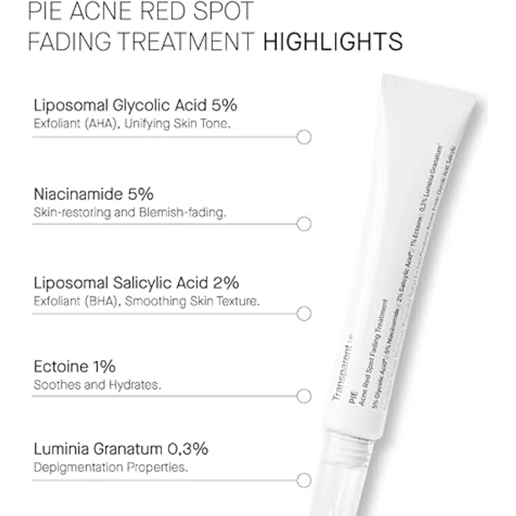 Transparent Lab PIE Acne Red Spot Fading Treatment, 30 ml zur gezielten Behandlung von roten Pickelmalen – Bild 6