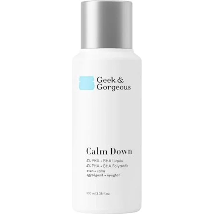 Geek & Gorgeous Calm Down – Sanftes Gesichtspeeling mit 3,2% PHA & 0,8% BHA, klärend und beruhigend für empfindliche Haut – 100 ml – Bild 2