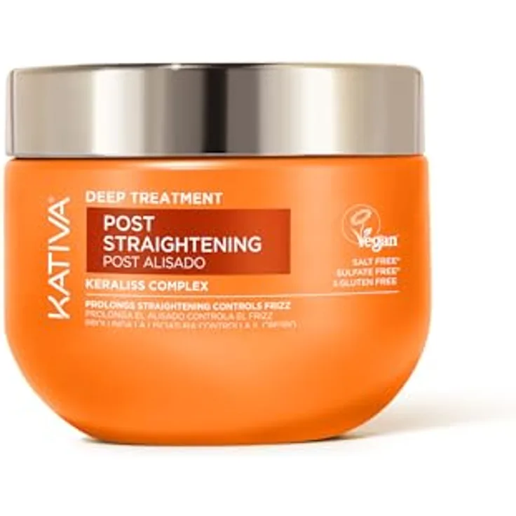 KATIVA Brasilianisches Deep Treatment, Haarglättung mit Antifrizz-Effekt, nährend und feuchtigkeitsspendend, 300 ml