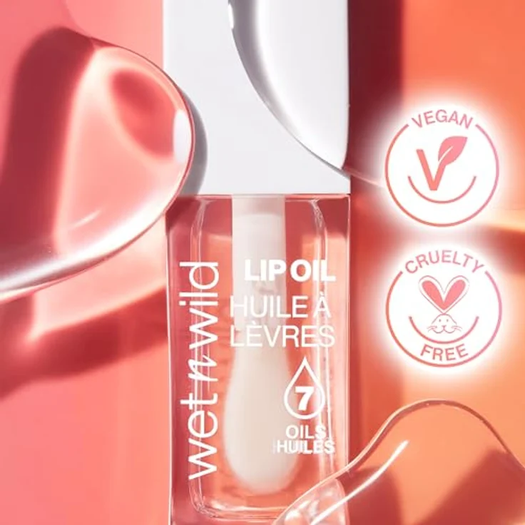 wet n wild Lip Oil für Damen, 7,77 ml, mit 7 natürlichen Ölen, leichter nicht klebender Textur, mint-vanille Duft – Bild 6