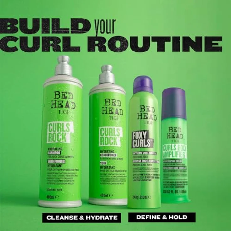 TIGI BED HEAD Curls Rock Hydrating Shampoo, feuchtigkeitsspendendes Shampoo für lockiges Haar, 400 ml mit Arganöl – Bild 7
