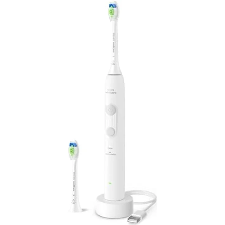 Philips Electric Toothbrush Series 4100 HX4042/41, 31000 Bewegungen/Min, Drucksensor, Timer, 2 Modi, 2 Bürstenköpfe, Weiß – Bild 2