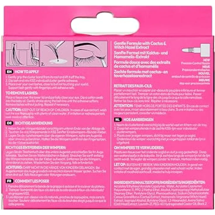 KISS Superstick Glue, Wimpernkleber für künstliche Wimpern, 6.5 g, schnelltrocknend, schwarz – Bild 4