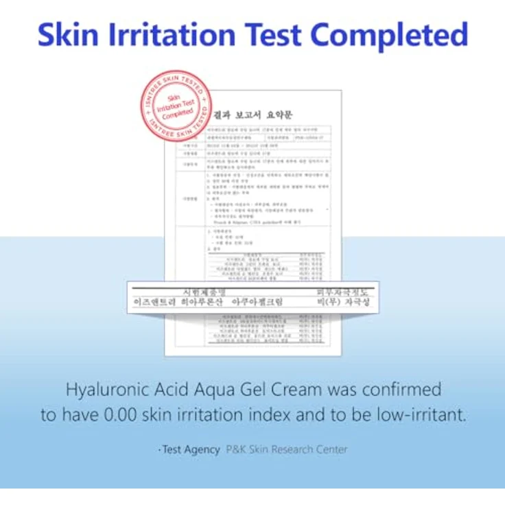 Isntree Hyaluronic Acid Aqua Gel Cream, Gesichtscreme mit 5 Hyaluronsäure-Typen für intensive Feuchtigkeit, 100 ml – Bild 7