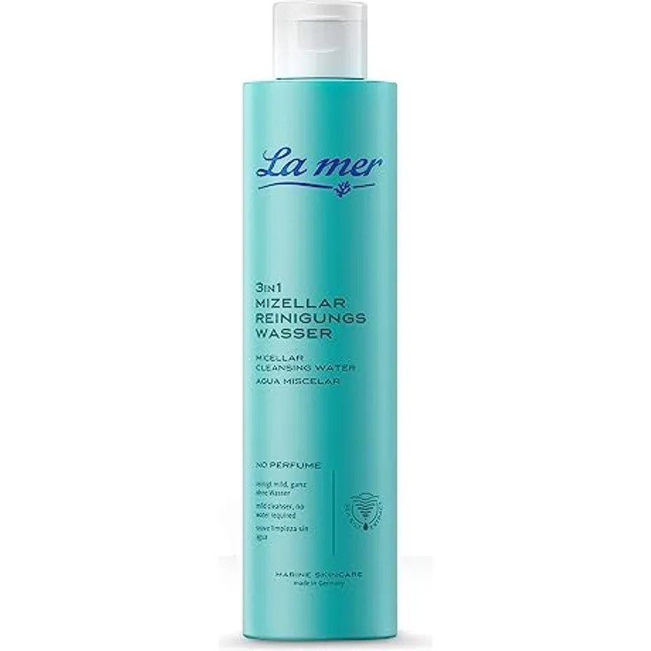 La mer 3 in 1 Mizellar-Reinigungswasser - Reinigung, Augen Make-up Entferner und Gesichtswasser in einem - Spendet intensiv Feuchtigkeit - Pflegt gleichzeitig die empfindliche Augenpartie - 200 ml