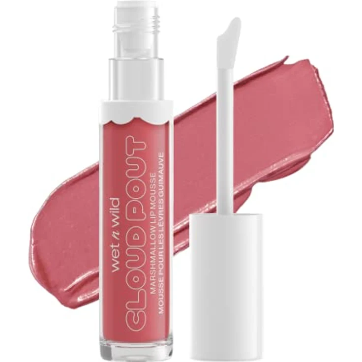 wet n wild Cloud Pout Marshmallow Mousse, Lip Gloss für Damen, 3 ml, feuchtigkeitsspendend mit süßem Marshmallow-Duft – Bild 1