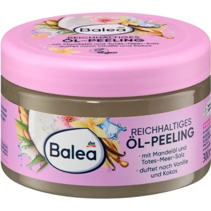 Balea Natural Beauty reichhaltiges Öl-Körperpeeling 300ml