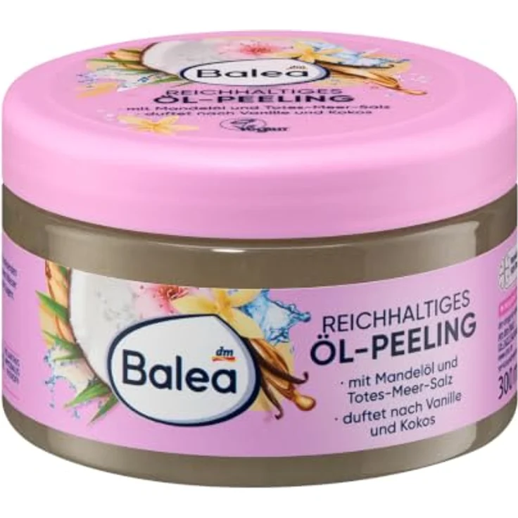 Balea Natural Beauty reichhaltiges Öl-Körperpeeling 300ml – Bild 1