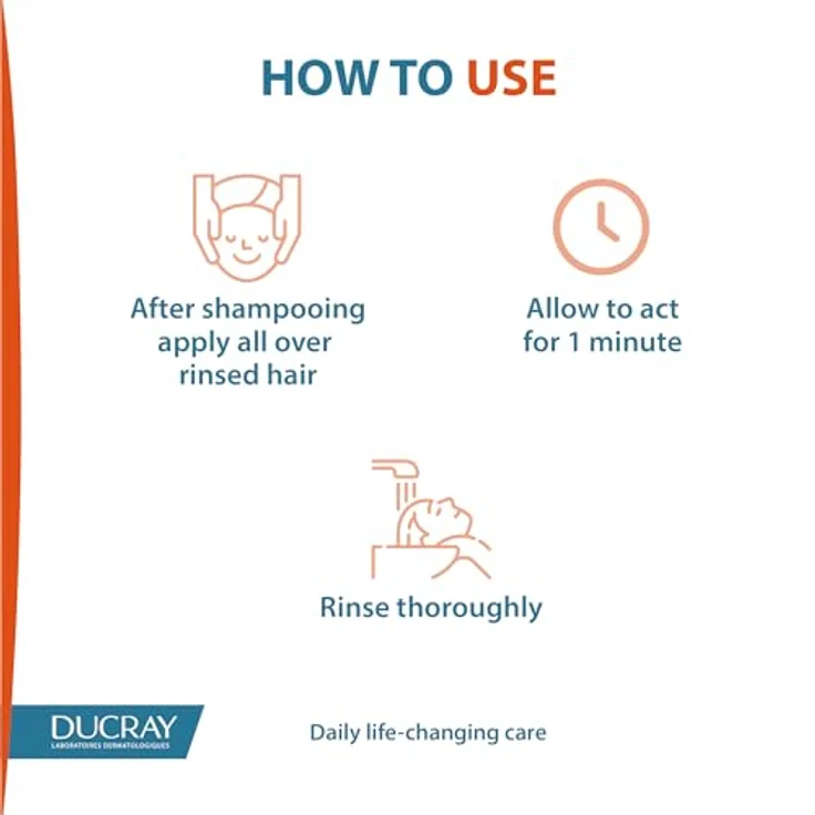 Ducray Anaphase Soin Après-Shampooing Fortifiant Conditioner 200 ml – Bild 3