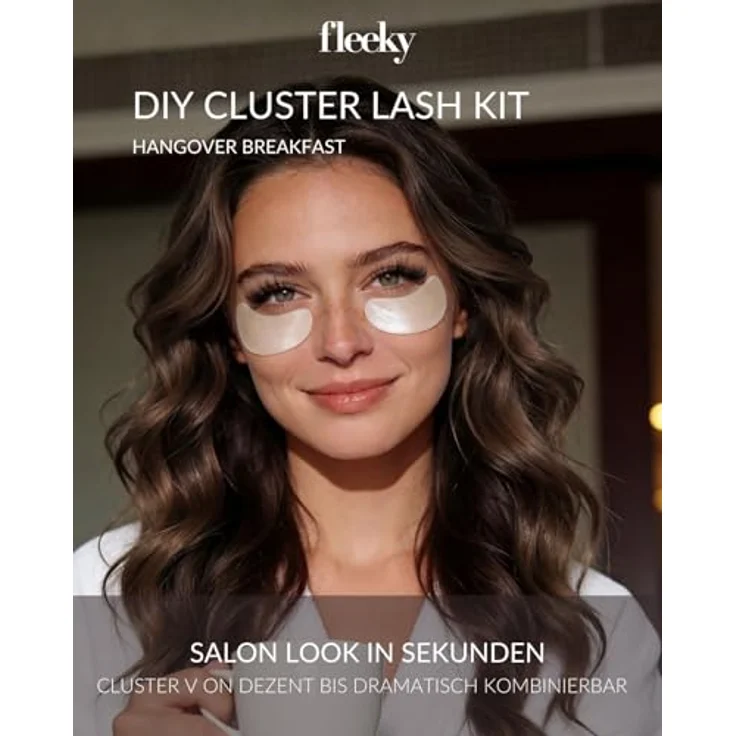 fleeky Press-On Lashes Masquerade, selbstklebende Wimpern mit natürlichem Look, federleicht und sicherer Halt – Bild 3