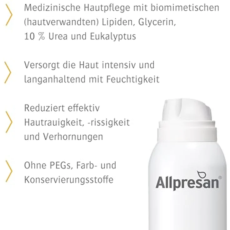 Allpresan Fuß spezial Nr. 3 Schaum-Creme mit Eukalyptus, Fußcreme für sehr trockene Haut mit 10% Urea und biomimetischen Lipiden, 125 ml - Limited Edition – Bild 3