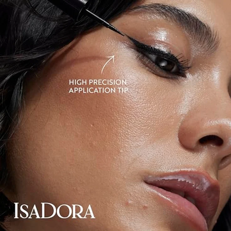 IsaDora The Glossy Eyeliner, 2,25 ml, wasserfeste und hochpigmentierte Formel, dunkelbraun – Bild 3