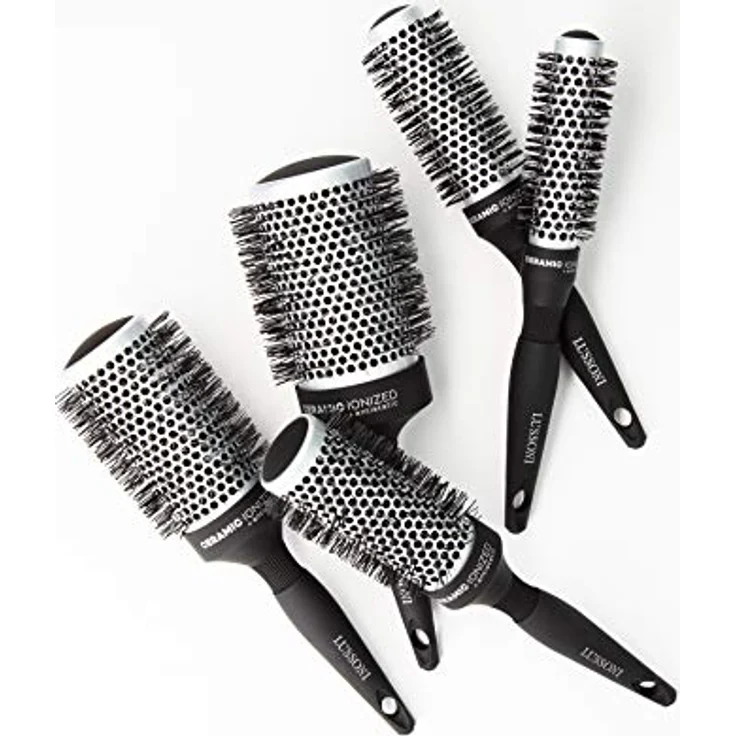 TB TOOLS FOR BEAUTY T4B LUSSONI Care & Style, Professionelle Styling Haarbürste für mittellange und kurze Haare, 43 mm, hitzebeständig bis 220 °C, antistatisch, ergonomischer Griff – Bild 4