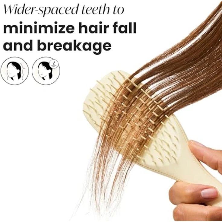 Tangle Teezer Ultimate Detangler Haarbürste, für nasses & trockenes Haar, sanftes Entwirren mit weit abstehenden Borsten – Chamille – Bild 3