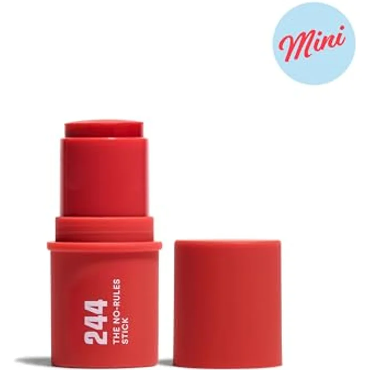 3INA The No - Rules Stick Mini Blush, cremiger Multitasking-Stift für Augen, Lippen und Wangen, 3,5 g, Farbe: Red – Bild 2