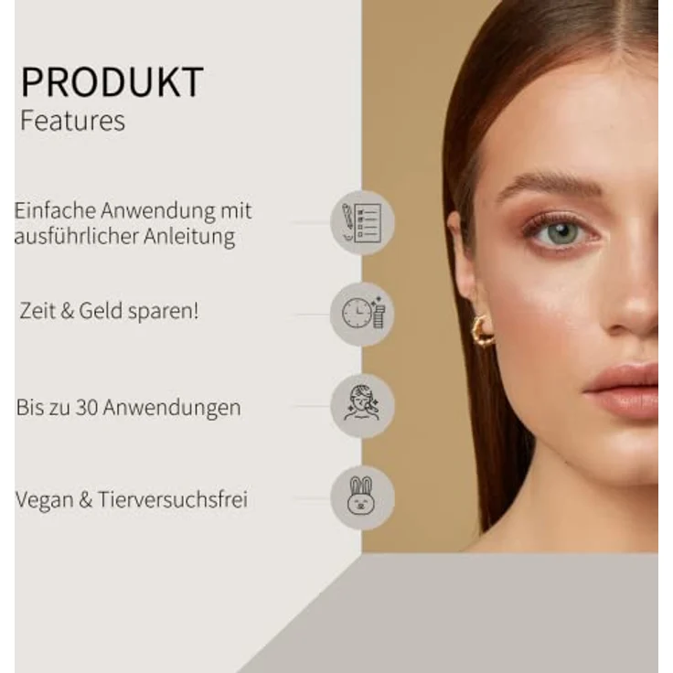 Fleeky Fleeky Brow Tint Kit, Augenbrauenfarbe in Braun für intensiven Look, wasser- und wischfest, vegan, 15ml Tint, 10ml Gel Oxidant – Bild 5