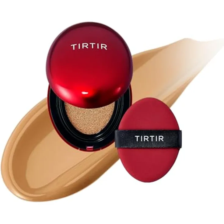 TIRTIR Mask Fit Red Cushion Mini, langanhaltendes Make-up im Schwämmchen, Farbton 31N French Beige, 4.5 g, feuchtigkeitsspendend, mit Sonnenschutz