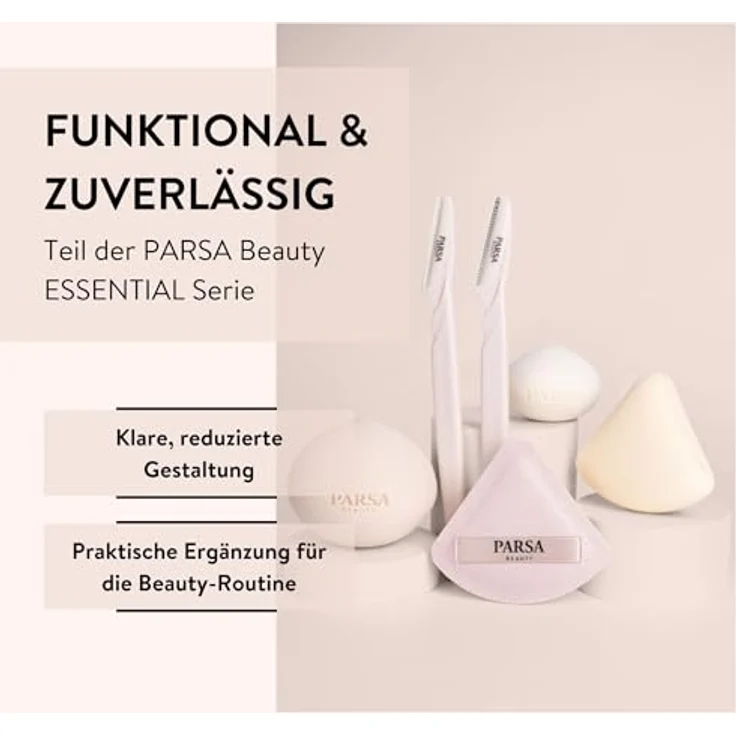 PARSA Beauty Gesichtshaarentferner Essential Trimmer 8er-Set, Präzisions-Rasierer für Augenbrauen & Dermaplaning – Bild 7