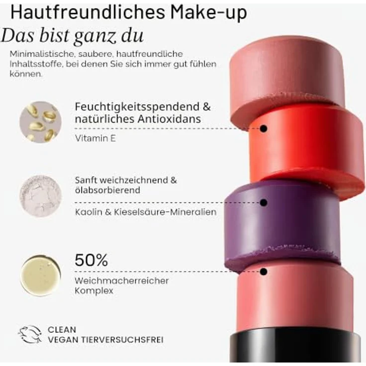 Nudestix Nudies Matte Blush Stick Bare Back, Creme Rouge Stick mit natürlichem Mattes Finish, langanhaltend, vegan – für Wangen, Augen & Lippen, 7g – Bild 4