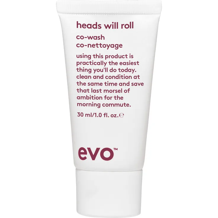 EVO Heads Will Roll Co-Wash, 30 ml, Conditioner zur Haarpflege mit feuchtigkeitsspendender Formel und Glanzveredelung