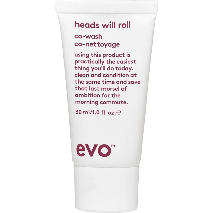 EVO Heads Will Roll Co-Wash, 30 ml, Conditioner zur Haarpflege mit feuchtigkeitsspendender Formel und Glanzveredelung