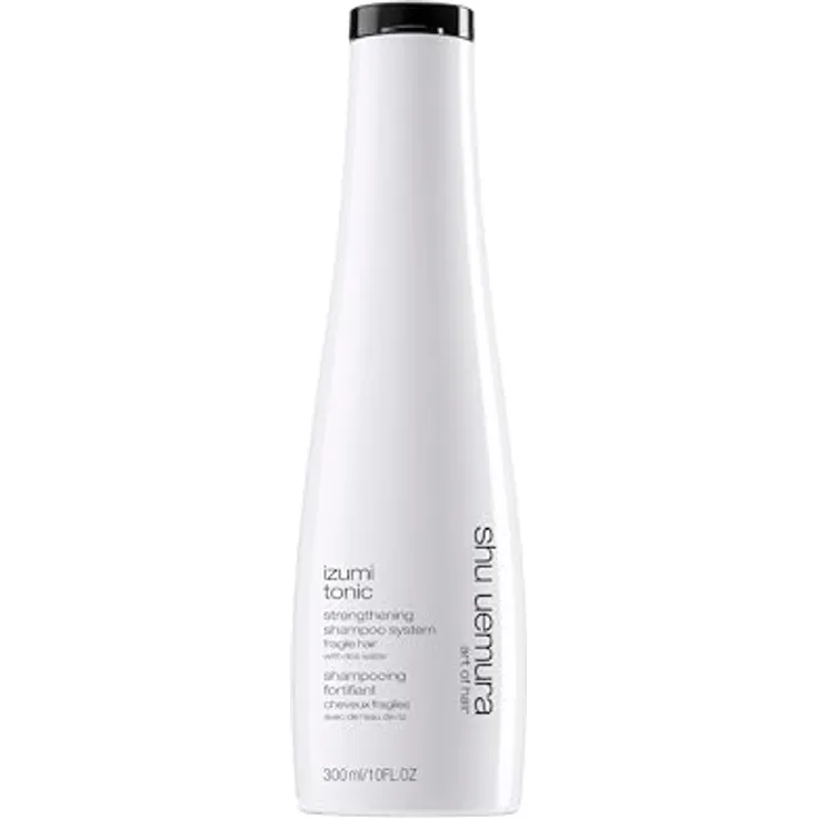 Shu Uemura Izumi Tonic Verdichtendes und stärkendes Shampoo für brüchiges Haar mit Reiswasser, Mehr Feuchtigkeit und Glanz, 300 ml