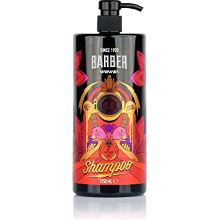 BARBER MARMARA Argan Shampoo Männer 1150ml | Friseur Kabinett Shampoo Herren | Friseurbedarf | verringert Haarausfall | Barber Shop Shampoo | frei von Silikone und Salz | für Alle Haartypen